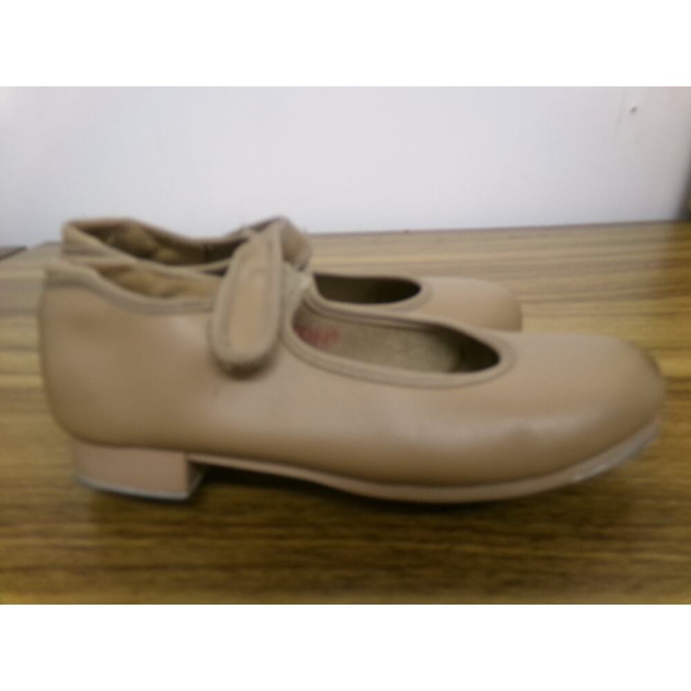 Dance Tap Shoes Danshuz 534 Toddler 12.5M Tan Mary Jane Easy Strap
